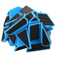 CuberSpeed Ghost 3x3 Speed Cube - Blue, ABS Material, Model 0937A, Black Carbon Fiber Stickers