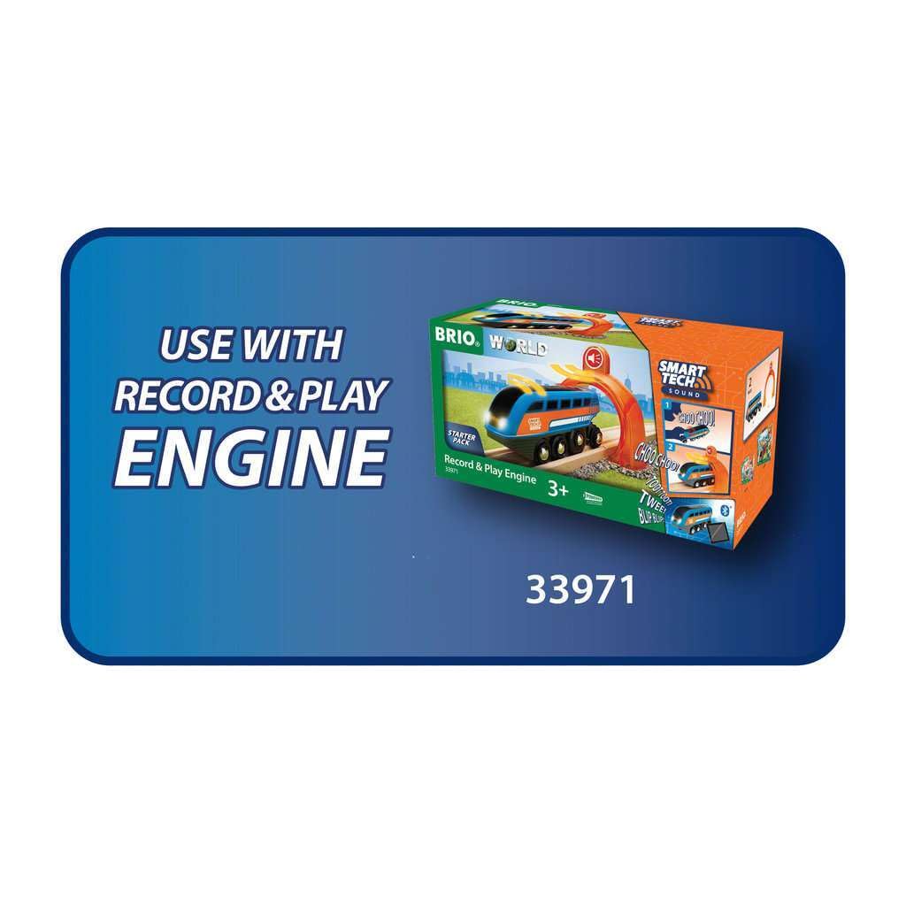 Brio 33973 Smart Tech Sound Action Tunnel Station | Wooden Toy Train Set For Kids Age 3 And Up