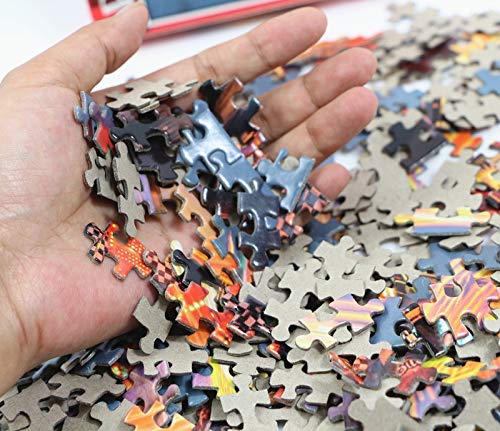 Buffalo Games 500 Piece Jigsaw Puzzle - Follow Your Heart, Cardboard, 21.25"L x 15"W, Blue/Brown/Orange/Pink, Model 3764