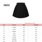 Beautifulfashionlife High Waist Pleated School Navy Clothing White Stripe Skirts Costumes(4Xl,Black)
