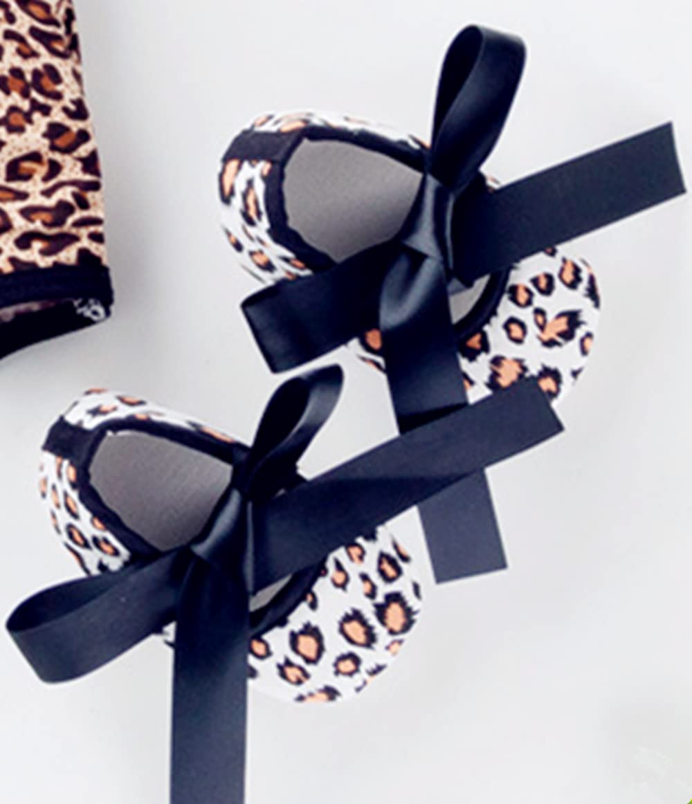 Reborn Baby Doll Leopard Romper Clothes Set For 20-22 Inch Reborns Newborn Girl Dolls Bodysuit Toy