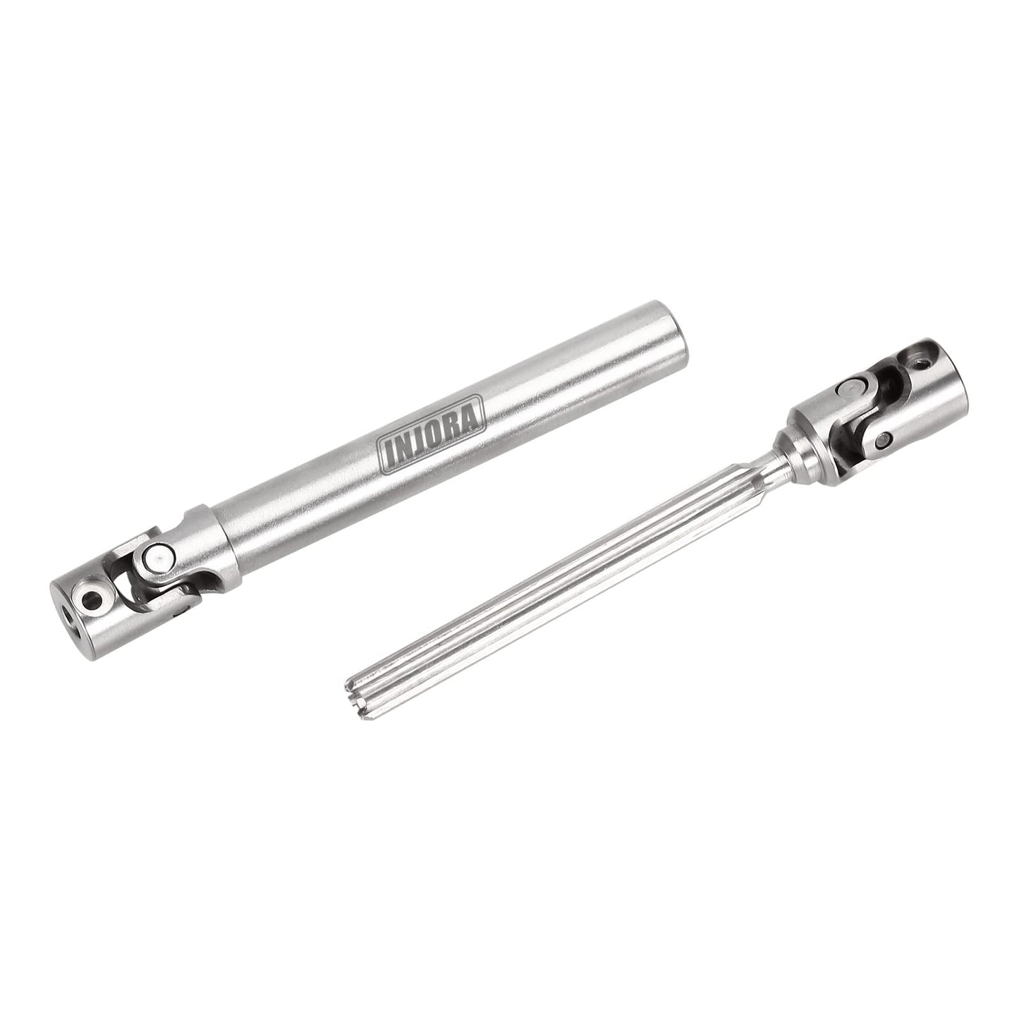 INJORA RC Drive Shaft Steel Stainless Steel Front Rear Center Shaft for SCX24 Gladiator Dodge Power Wagon Axial Upgrade Parts, 2