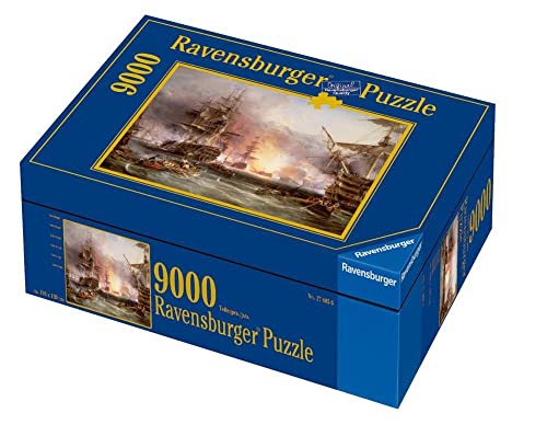 Ravensburger ''The Bombardment Of Algiers, 27 August 1816'' By George Chambers 9000 Piece Jigsaw Puzzle For Adults | Handcrafted