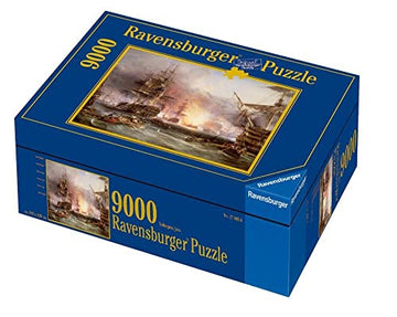 Ravensburger ''The Bombardment Of Algiers, 27 August 1816'' By George Chambers 9000 Piece Jigsaw Puzzle For Adults | Handcrafted