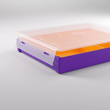 Gamegenic Token Silo Convertible | Store & Organize Board Game Tokens | 9 Removable Trays In 3 Different Sizes | Stackable Token Box | Convenient Space-Saving Design | Orange Color | By Gamegenic