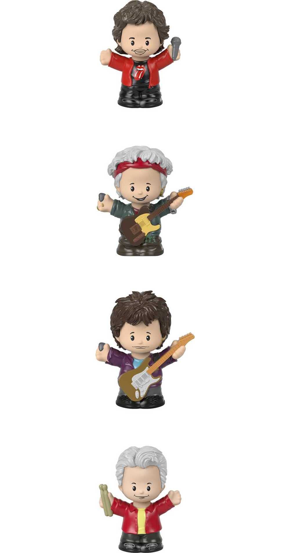 Little People Collector Rolling Stones Special Edition Figure Set in Display Gift Package for Adults & Fans, 4 Figurines