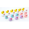 Emien 21Pcs Little Mini Ducks 5 Colors Duckling Miniature Ornament For Diy Dollhouse Fairy Garden Plant,Desk,Cabinet,Kids Room,Party Decoration