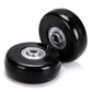 Ownmy 50 X 18Mm Set Of 4 Luggage Suitcase Replacement Wheels, Rubber Swivel Caster Wheels Bearings Repair Kits (Black)