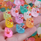 100pcs Mini Resin Duck,15 mm Dollhouse D  cor Glow in The Dark for Aquarium Decor Micro Fairy Garden Landscape Hide,Seek Party T