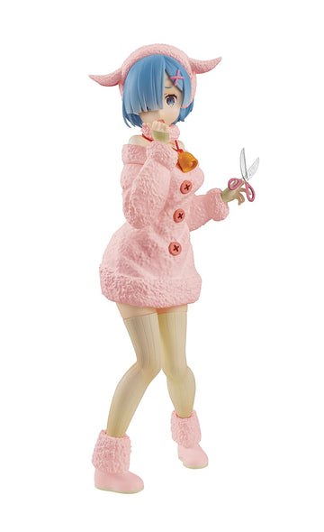 Furyu Re:Zero - Starting Life In Another World: Sss Wolf & Seven Kids Rem Pvc Figure, Multicolor (Fr95446)