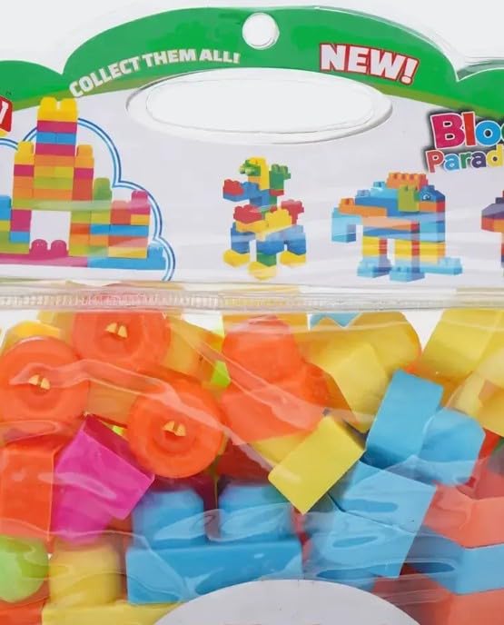 Resvi Building Blocks Set 80 Pieces For Kids | Educational Construction Learning Toy | Creative Building Playset 3+ Years | Inst