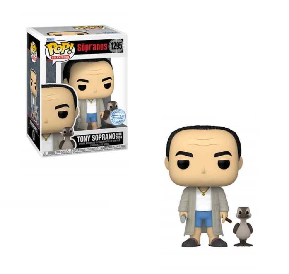 Funko The Sopranos Tony Soprano with Duck Pop limited availability Bundled with Pop Protector 1295