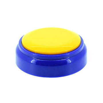 Recorder Button 30 Second, Recordable Talking Button, Record Sound Button For Gift Education Includes 2 Aaa Batteries(Yellow+Blu