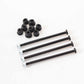KingVal Replacement Screws with Nuts and Axle Sleeve Compatible with WLtoys 144010 144002 124016 124017 144016 144018 RC Car