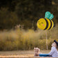 Gallasy Lovely Bee Balloon, Large Helium Mylar Honeybee Balloon, Foil Bumblebee Balloon 32X25 Inch