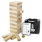 Gentle Monster Giant Tumble Tower with Dice & Game Board  56 Pcs Large Size Wooden Stacking Game  Classic Outdoor Games for mature-themed Kids Family (Jumbo 56pc)