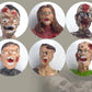 Powertrc Toy Zombie Action Figures With Movable And Detachable Joints | Mini Zombie Figurines | Great For Presents, Decoration, And Party Favors | Pack Of 6, 4 Inches Tall Zombies