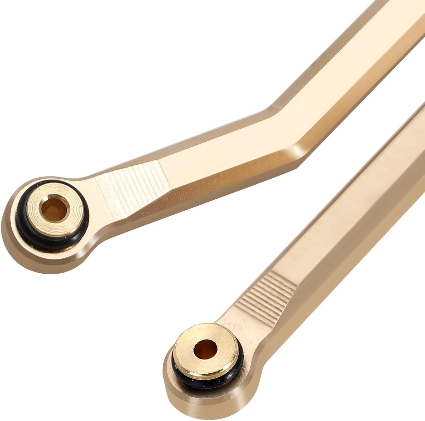 INJORA Brass High Clearance Front 4 Links Set 37g Heavy Brass Links for SCX24 C10 JLU Bronco Base Camp Axial 1/24 RC Crawler Car