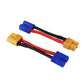 OliYin 3pcs Male EC3 to Female XT60 XT-60 Connector Adapter Converter Cable 14awg 1.96in for RC Lipo Battery(Pack of 3)
