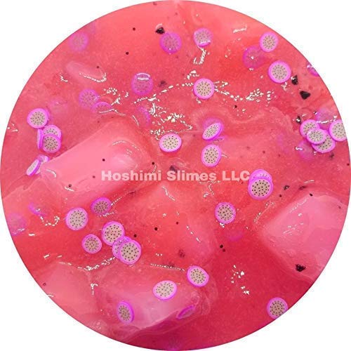 Dragon Fruit Drink Handmade Scented Clear Slime 4Oz - Hoshimi Slimes