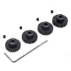 GTHELE 4pcs 48P Pinion Gear 3.175mm Set Hardened 28T 29T 30T 31T 48DP Pitch Gears RC Upgrade Part with Screwdriver