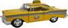 Kinsmart 1957 Chevy Bel Air Coupe Classic Taxi Cab 5' 1:40 Scale Die Cast Metal Model Toy Car