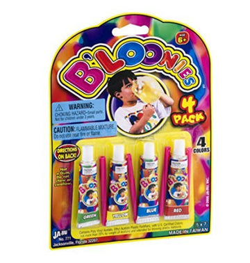 Ja-Ru Jaru 00771 Bloonies Sold Per 2 Packs Each Pack Consists Of 4 Tubes And 4 Straws