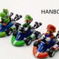 Hanbo 3 Pcs Bigger Super Star Mari Bros Kart Pull Back Cars