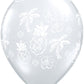 Pioneer Balloon Company Round Solid Latex Balloons, 11', Diamond Clear