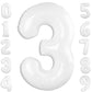 Number Balloon White 3 Balloon 40 Inch, Number 3 13 23 30Th 31 32 33 35 Birthday Party Decorations, 2-3 Year Old Boy Birthday Gi