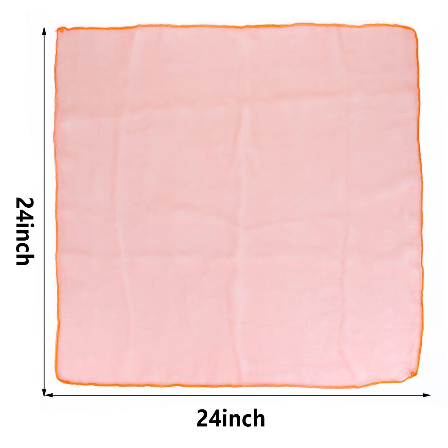 Blovec 12pcs Square Dance Scarves - 24x24 Inch Silk Props in 12 Colors, Perfect for Juggling and Music Movement Activities