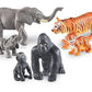 Learning Resources Jumbo Jungle Animals Set - Elephants, Gorillas, Tigers, Multi-color, Large, Plastic, Model LER0839