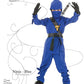 Underwraps Boys Children'S Blue Ninja Costume, Medium 6-8 Costume, Blue, Medium Us