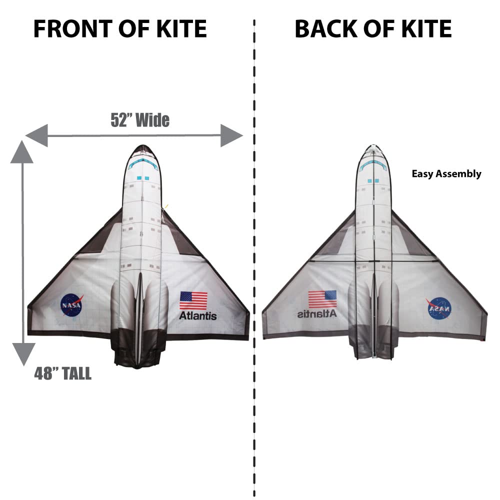 WindNSun FlightZone SpaceShuttle Endeavour Nylon Kite  52 Inches Wingspan