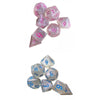 CALANDIS 14x Acrylic Polyhedral Dices Toys Math Teaching for Parties Tabletop Games | Game Pieces Parts | Games
