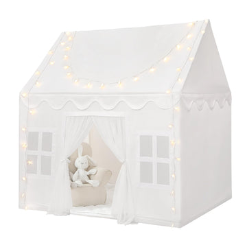 Wilwolfer Play Tent For Kids Indoor - Kids Play Tent Indoor Toddlers Play Tent Large Toddler Tent For Kids Toy House Birthday Gift For Boys & Girls Playroom Decor (White Playhouse)