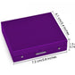 DS.DISTINCTIVE STYLE Aluminum Alloy Dice 5 Pieces 16mm Portable Metal Dices with Case 6 Sided Dice forParty Game (Purple Square)