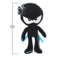 NINJA KIDZ TV Plush Buddy Bryton - 12 Inch Black Figure with Removable Katana - Collectible Toy for Kids