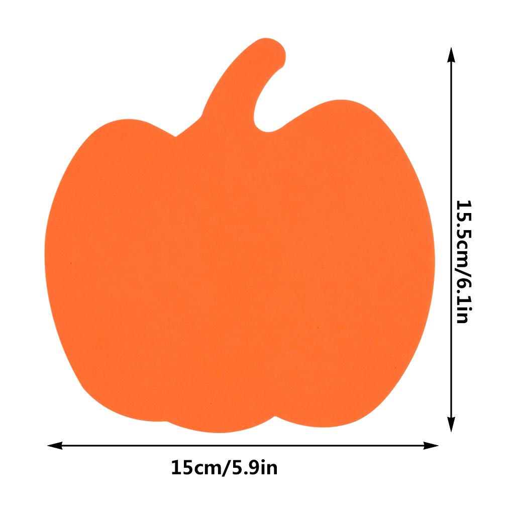 50pcs Foam Halloween Pumpkins Halloween Crafts Kit Foam DIY Pumpkin Decorating Pumpkin Shaped Foam Large Halloween Foam Pumpkin