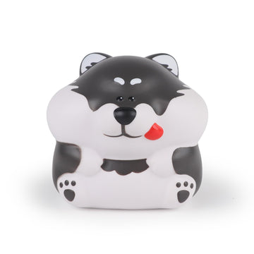 Anboor Squishies Dog Slow Rising Husky Soft Squeeze Toys Stress Relief Realistic Cute Animal Squish Toy For Kids Gift