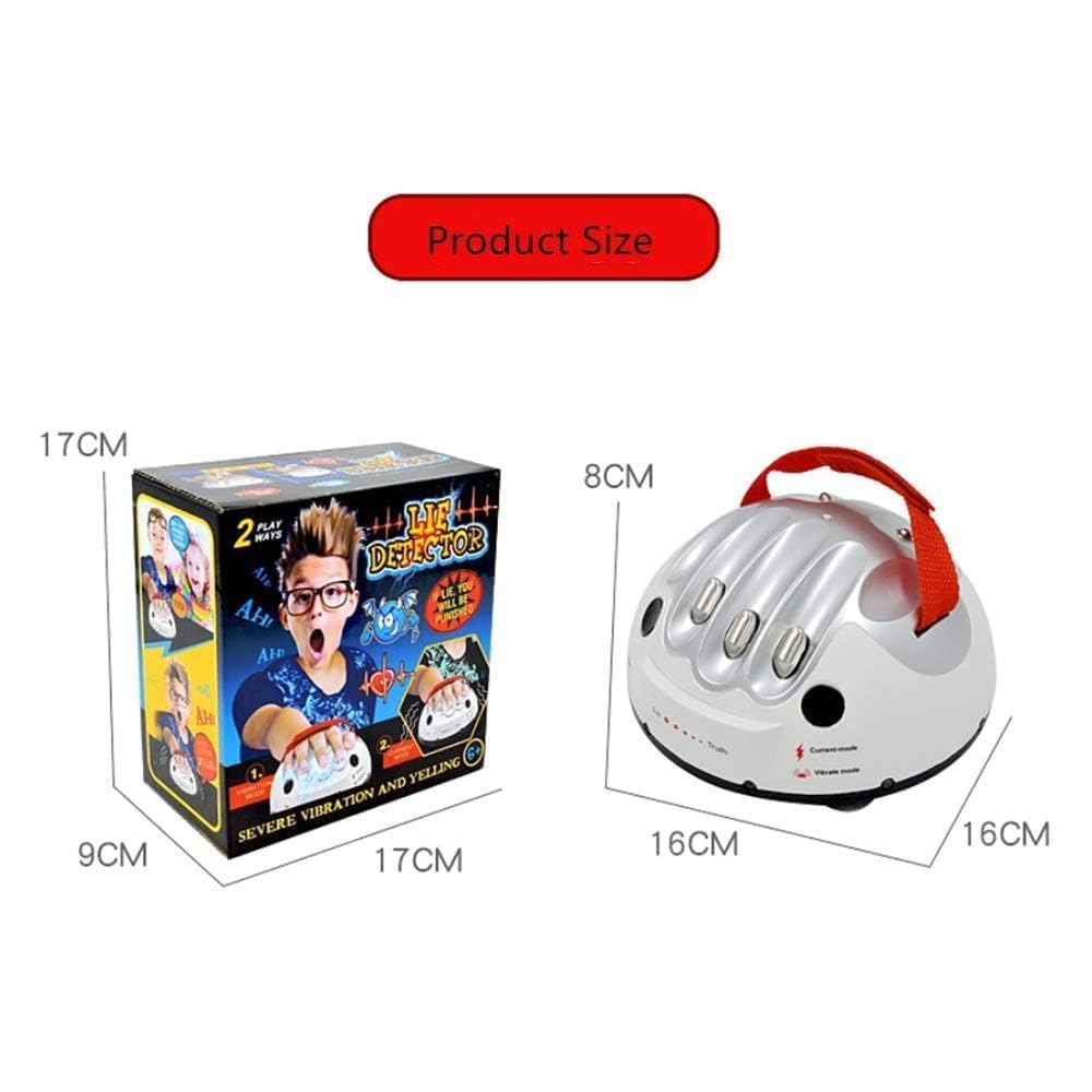Julan Upgrade Micro Electric Shocking Lie Detector, Tricky Novelty Game Interesting Polygraph Test Truth Or Dare Game For Party Analyzer Consoles Gifts