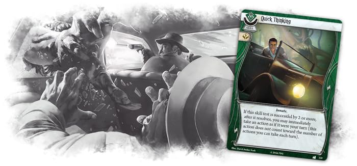 Arkham Horror The Card Game Undimensioned & Unseen Mythos Pack,Horror Game,Mystery Game,Cooperative Card Game,Ages 14+,1-2 Playe