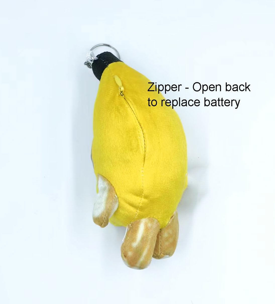 Crying Banana Cat Plush Keychain, Happy Funny Baby Sound Cat Stuffed Animal Ornaments (Cry)