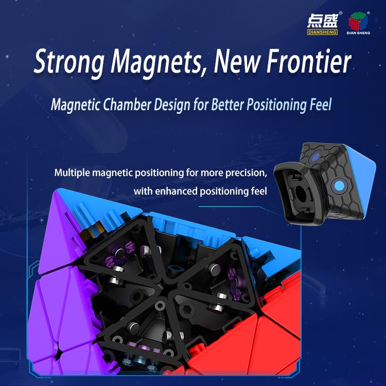 Cuberspeed Diansheng Fto M Face Turning Octahedron Magnetic Speed Cube Octahedron Stickerless Speed Cube Puzzle Diansheng Fto Magnetic