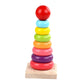 Ilsmysutra Wooden Sorter Game Blocks Stack Funny Balance Toy Practicing Montessori Toys