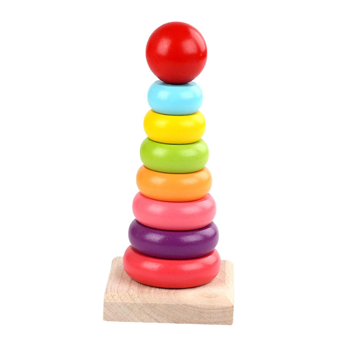 Atorse Wooden Sorter Game Blocks Stack Funny Balance Toy Practicing Montessori Toys