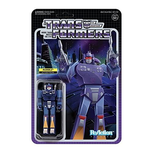 Super7 Transformers Rumble - 3.75' Transformers Action Figure With Accessories Classic Cartoon Collectibles And Retro Toys