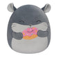 Squishmallows Cozy Squad 5 Inch Plush  Lang The Gray Dinosaur