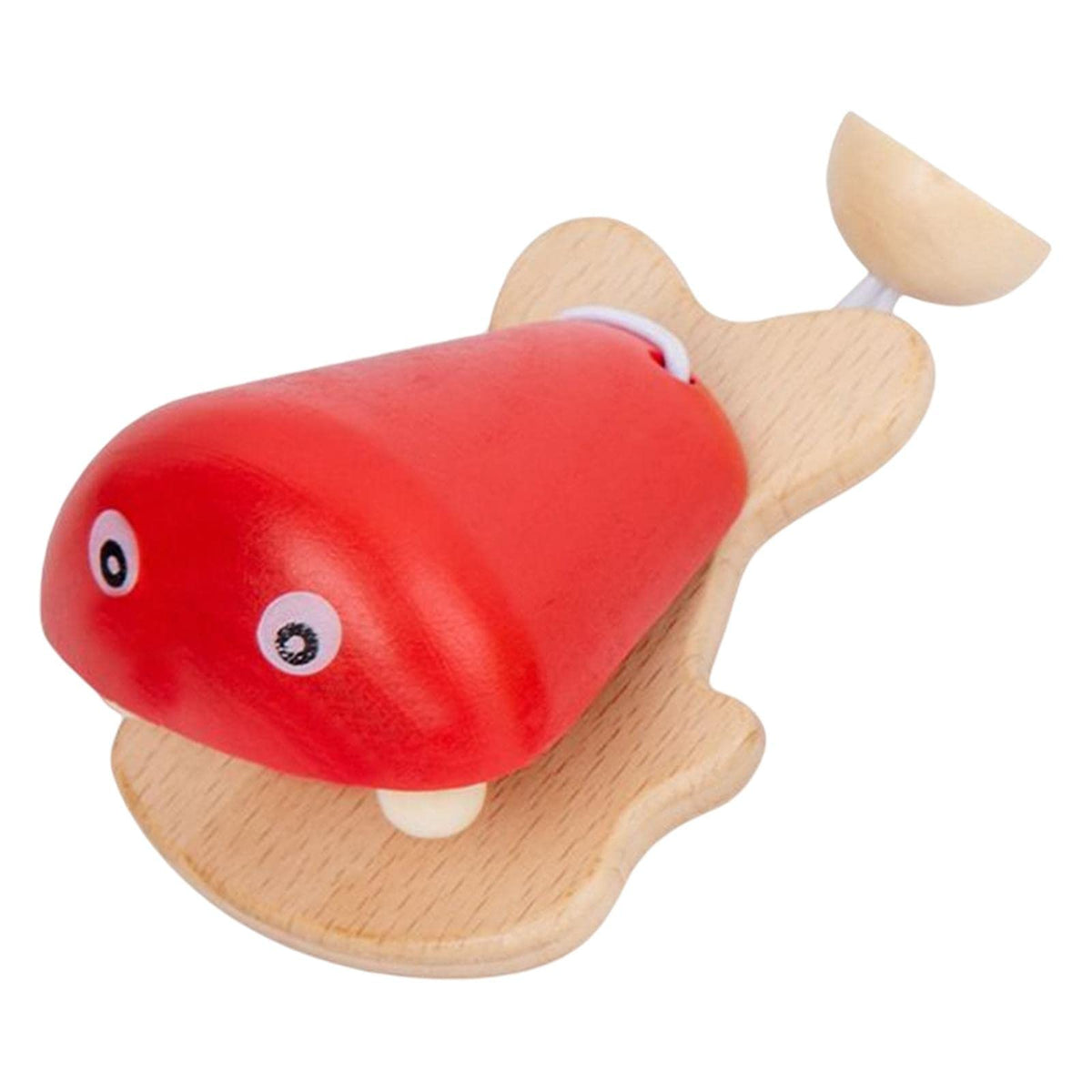 Atorse Mini Wooden Fish Castanet Toy Cartoon For Musical Instruments Toy 18 Months+ Red