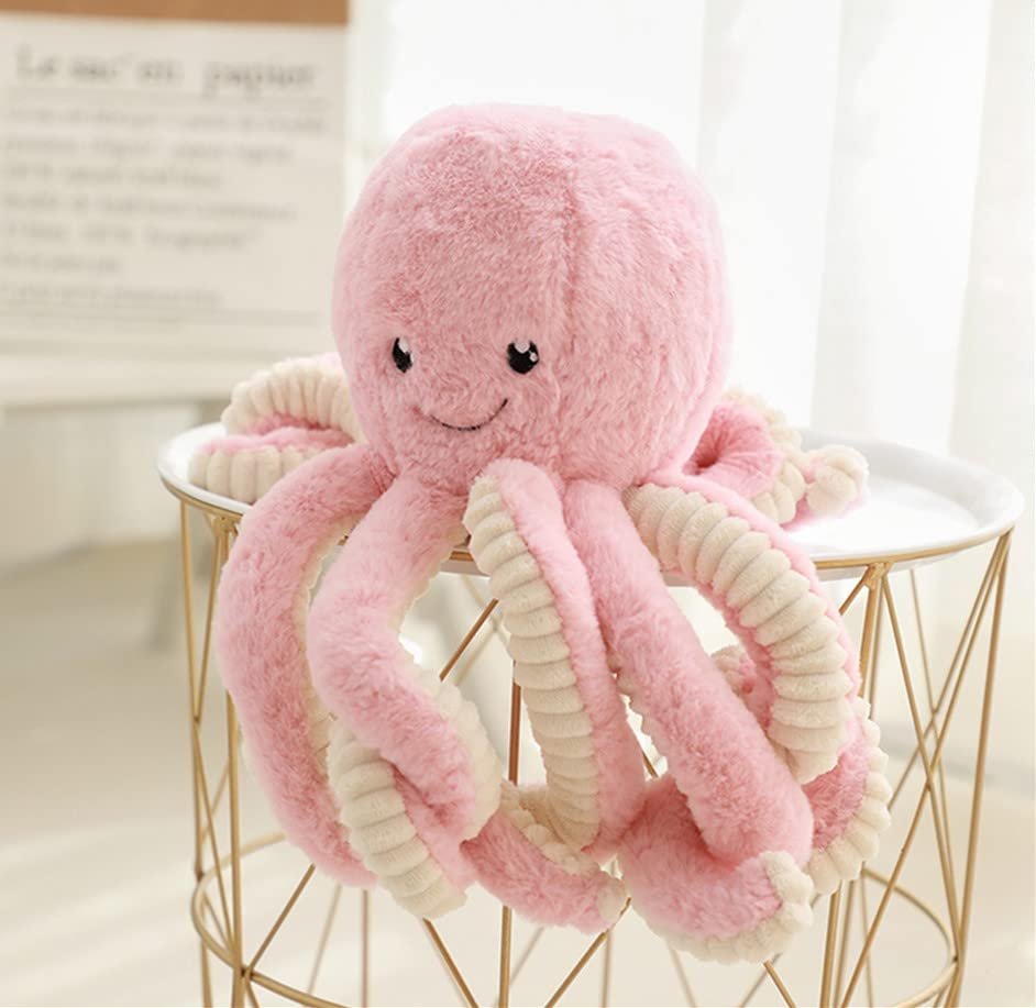 JOSON Cute Octopus Plush Toys  Soft Octopus Stuffed Animals  Girls and Boys mature-themed Birthday (16 Inch  Pink)